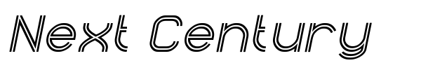 Next Century font preview